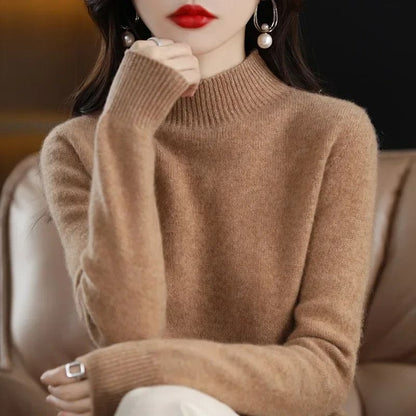 Womens Autumn Winter Knit Sweater Long Sleeve Pullover