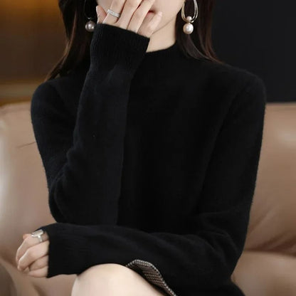 Womens Autumn Winter Knit Sweater Long Sleeve Pullover