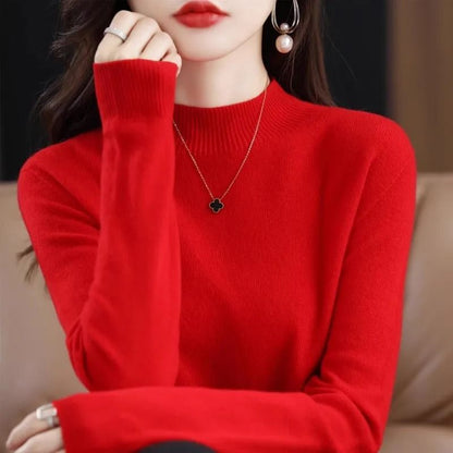Womens Autumn Winter Knit Sweater Long Sleeve Pullover