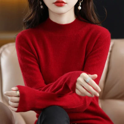 Womens Autumn Winter Knit Sweater Long Sleeve Pullover