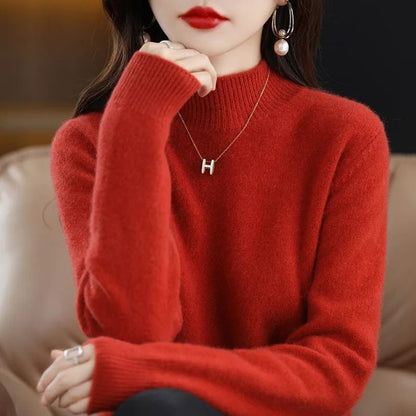Womens Autumn Winter Knit Sweater Long Sleeve Pullover