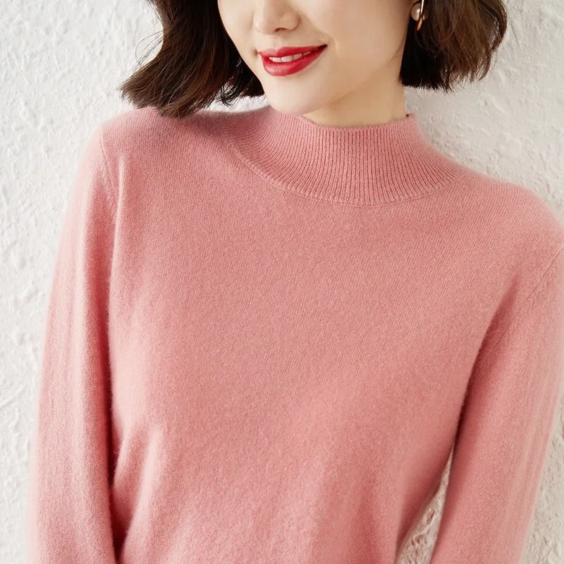 Womens Autumn Winter Knit Sweater Long Sleeve Pullover