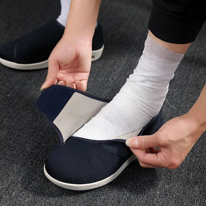 Men Orthopedic Wide Fit Walking Shoes for Swollen Feet and Diabetic Comfort