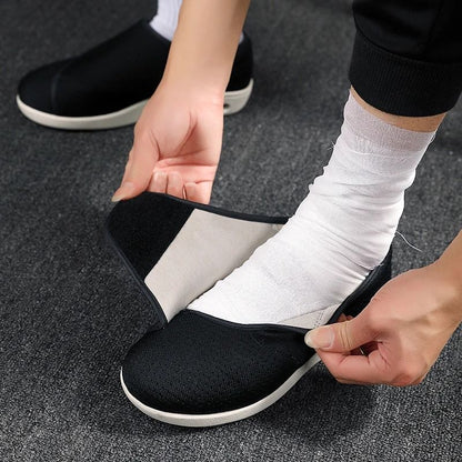 Men Orthopedic Wide Fit Walking Shoes for Swollen Feet and Diabetic Comfort