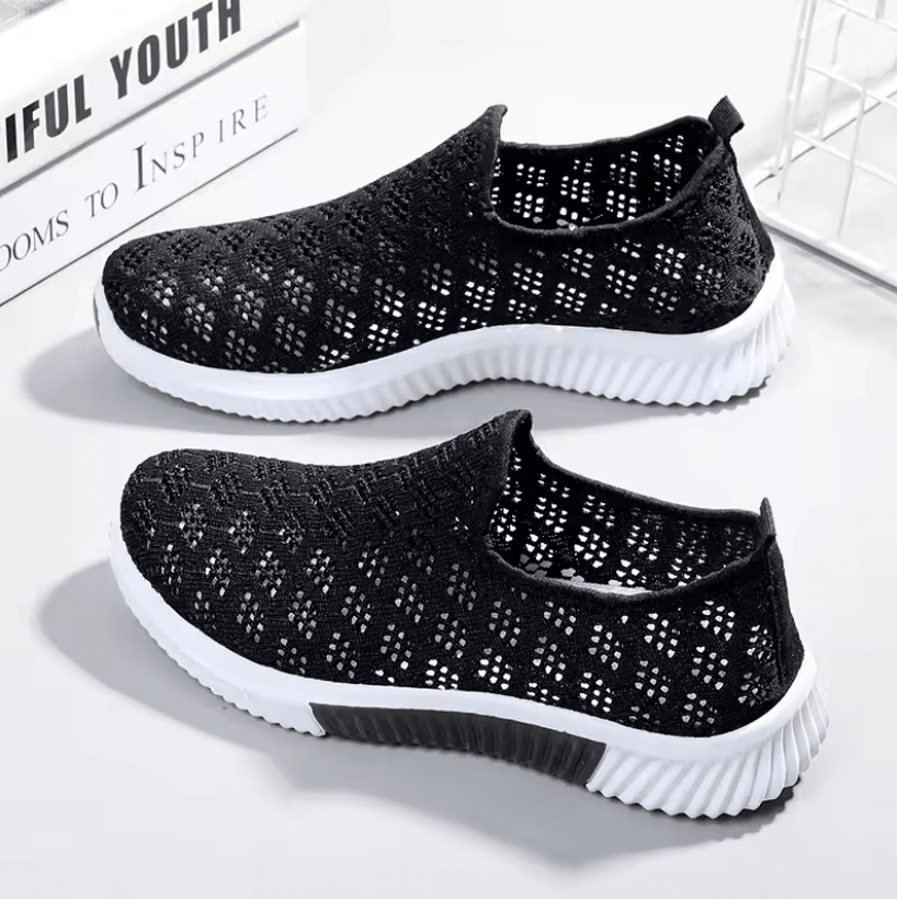 Lightweight Mesh Sneakers for Women Breathable Casual Walking Shoes with Soft Sole Comfort