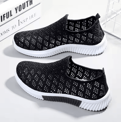 Lightweight Mesh Sneakers for Women Breathable Casual Walking Shoes with Soft Sole Comfort