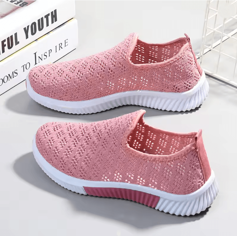 Lightweight Mesh Sneakers for Women Breathable Casual Walking Shoes with Soft Sole Comfort