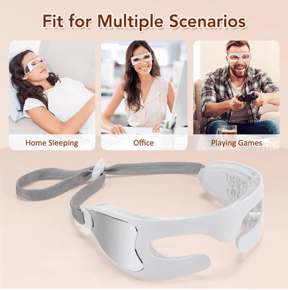 ReviveGlow Vibration Eye Massager with LED Light Therapy