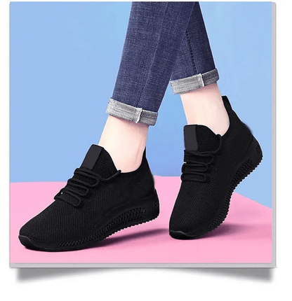Womens Breathable Platform Sneakers Non Slip Casual Running Shoes