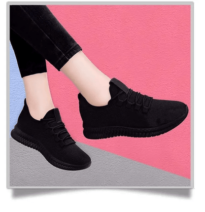 Womens Breathable Platform Sneakers Non Slip Casual Running Shoes