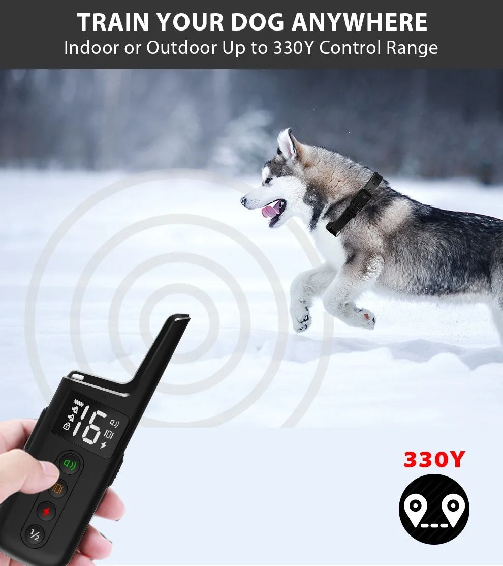 Dog Training Collar with 1000ft Range and 3 Training Modes