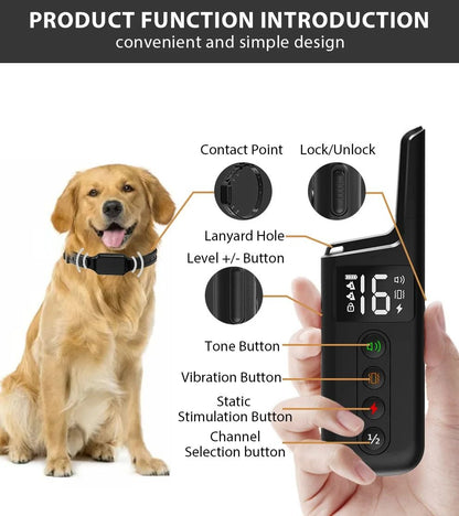 Dog Training Collar with 1000ft Range and 3 Training Modes