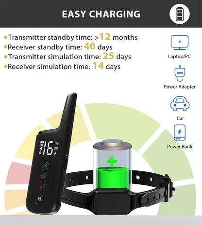 Dog Training Collar with 1000ft Range and 3 Training Modes