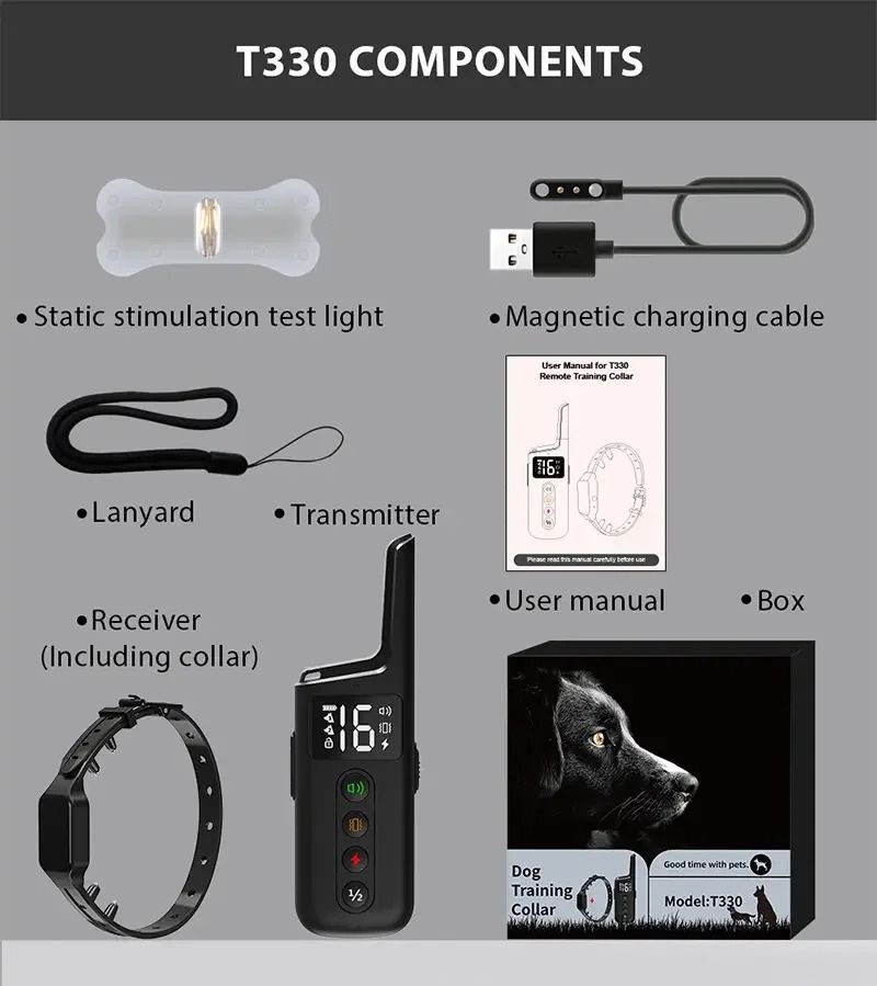 Dog Training Collar with 1000ft Range and 3 Training Modes