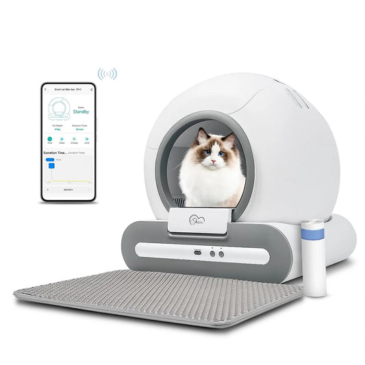 DOEL Automatic Cat Litter Box Self Cleaning with App Control Large Capacity