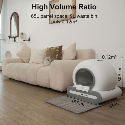 DOEL Automatic Cat Litter Box Self Cleaning with App Control Large Capacity