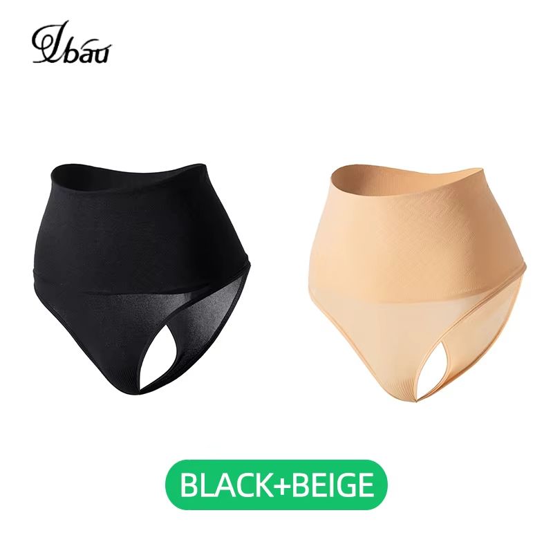 High Waist Thongs for Women – Seamless Tummy Control G-String Shaper Panties