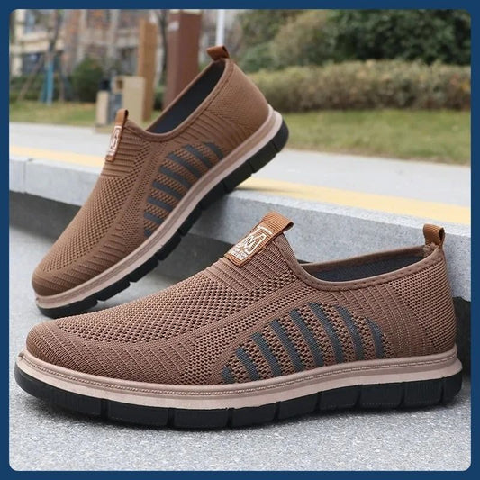Mens Casual Sneakers Breathable Lightweight Mesh Soft Sole Antibacterial