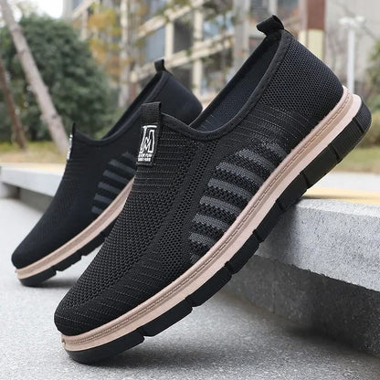 Mens Casual Sneakers Breathable Lightweight Mesh Soft Sole Antibacterial