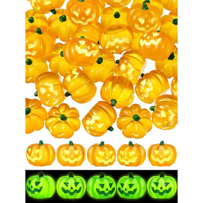 Glowing Resin Pumpkins, Mini Resin Pumpkins, Fall Halloween Decorations, Autumn Party Gifts, Festive Home Accents