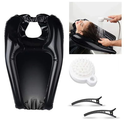 Inflatable Portable Shampoo Basin for Comfort Hair Washing