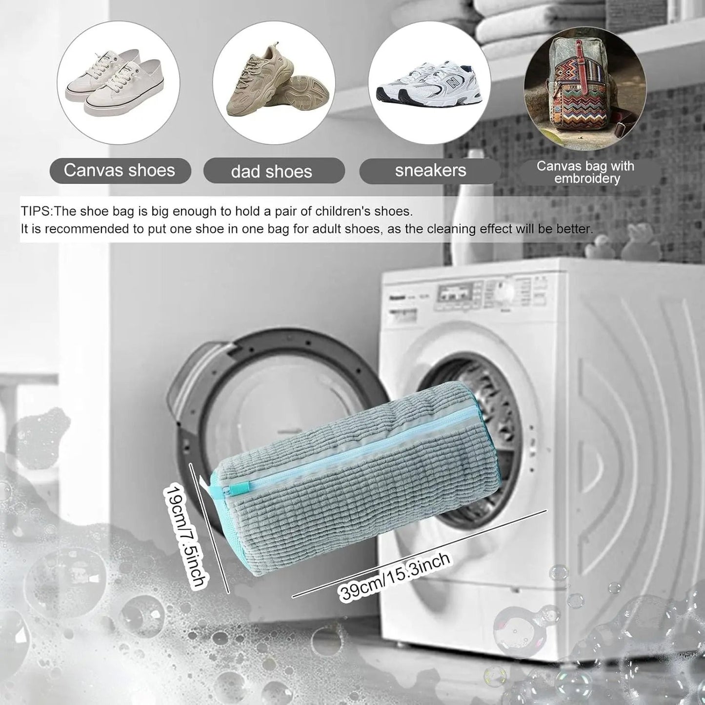 Cotton Laundry Net for Shoes and Delicates