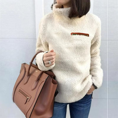 CozyZip Super-Soft Turtleneck Pullover – Women's Winter Zipper Sweater