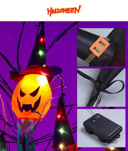 LED Halloween Pumpkin, Outdoor Light Battery Power, Horror Grimace Glowing, Ghost Skeleton Party Props, Decoration Set