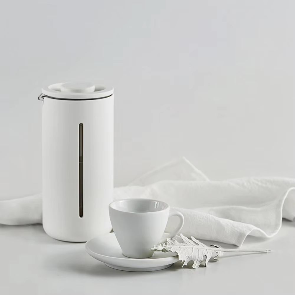 TIMEMORE French Press Coffee Maker – 450ml Heat-Resistant Glass with Stainless Steel Filter for Coffee & Tea