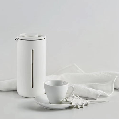TIMEMORE French Press Coffee Maker – 450ml Heat-Resistant Glass with Stainless Steel Filter for Coffee & Tea
