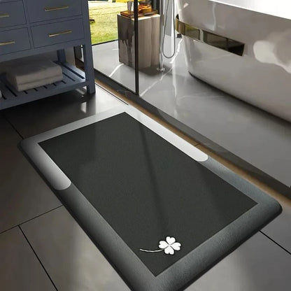 Thick Flannel Absorbent Bathroom Floor Mat