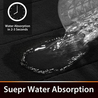Thick Flannel Absorbent Bathroom Floor Mat