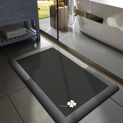 Thick Flannel Absorbent Bathroom Floor Mat