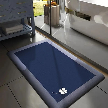 Thick Flannel Absorbent Bathroom Floor Mat