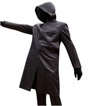 Kids Cosplay Costume Black Jumpsuit with Gloves Triangle Round Square Party Outfit