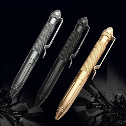 High Quality Self Defense Pen Aluminum Glass Breaker, Multi Functional Tactical Pen, Steel Anti Skid Survival Tool