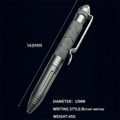 High Quality Self Defense Pen Aluminum Glass Breaker, Multi Functional Tactical Pen, Steel Anti Skid Survival Tool