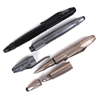 Portable Tactical Pen Self Defense Tool with Flashlight, Bottle Opener, Glass Breaker, Outdoor Emergency EDC Gift Box