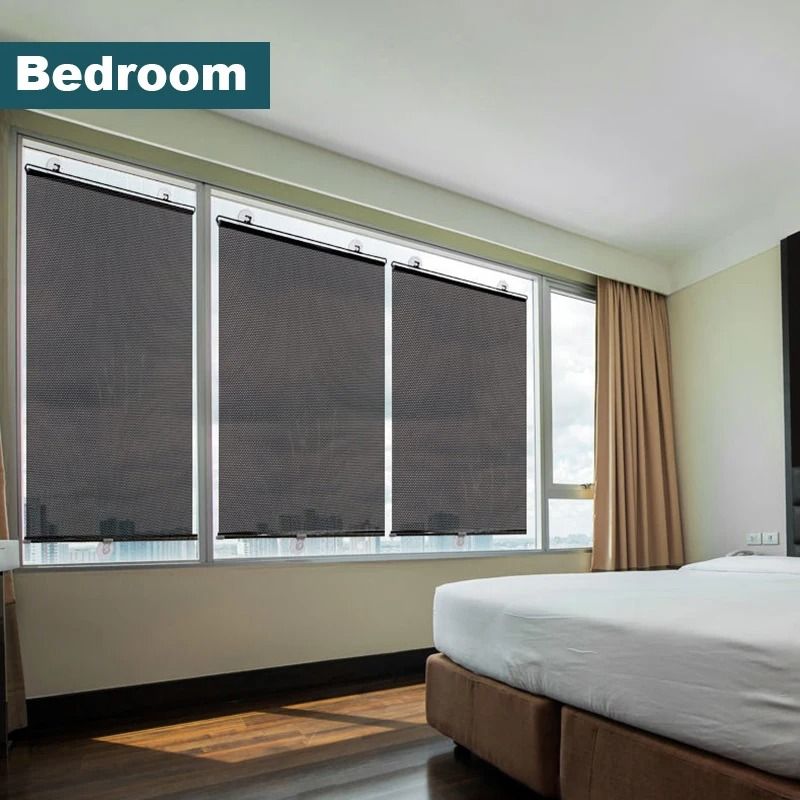 Universal Suction Cup Blackout Roller Blinds for Windows and Cars