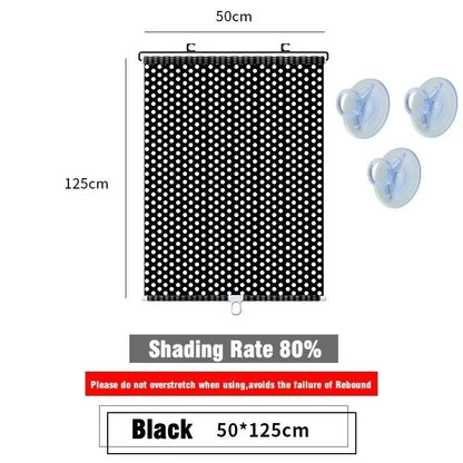 Universal Suction Cup Blackout Roller Blinds for Windows and Cars
