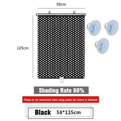 Universal Suction Cup Blackout Roller Blinds for Windows and Cars