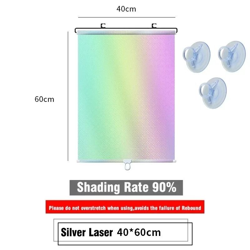 Universal Suction Cup Blackout Roller Blinds for Windows and Cars