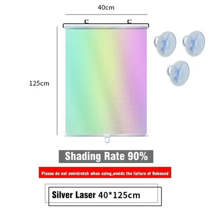 Universal Suction Cup Blackout Roller Blinds for Windows and Cars