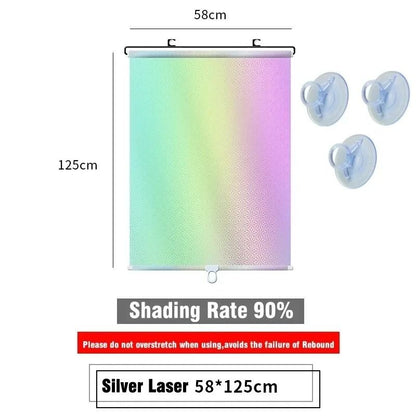 Universal Suction Cup Blackout Roller Blinds for Windows and Cars