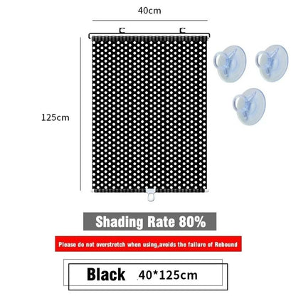 Universal Suction Cup Blackout Roller Blinds for Windows and Cars
