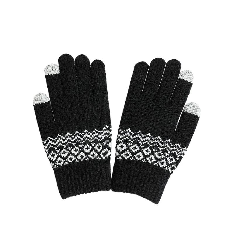 Knitted Touchscreen Winter Gloves for Men and Women
