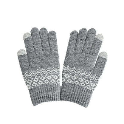 Knitted Touchscreen Winter Gloves for Men and Women
