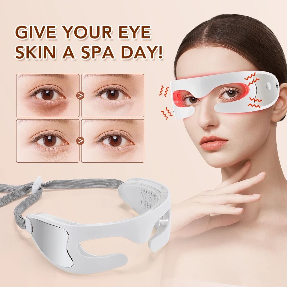 Vibration Eye Massager with LED Light Therapy