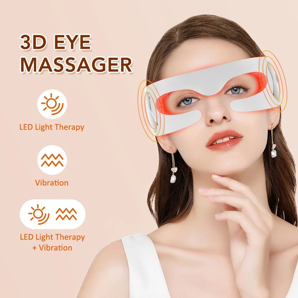 Vibration Eye Massager with LED Light Therapy