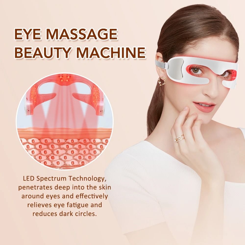 Vibration Eye Massager with LED Light Therapy